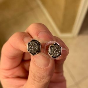 Kendra Scott Gray Drusy Studs